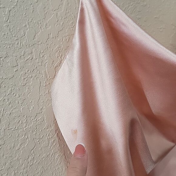 Charlotte russe peach Silky soft blouse size M bodysuit New with tag - Picture 7 of 7